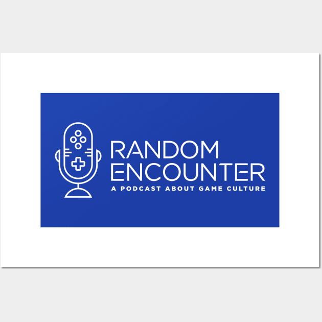 Random Encounter Logo White Wall Art by The_SaveState